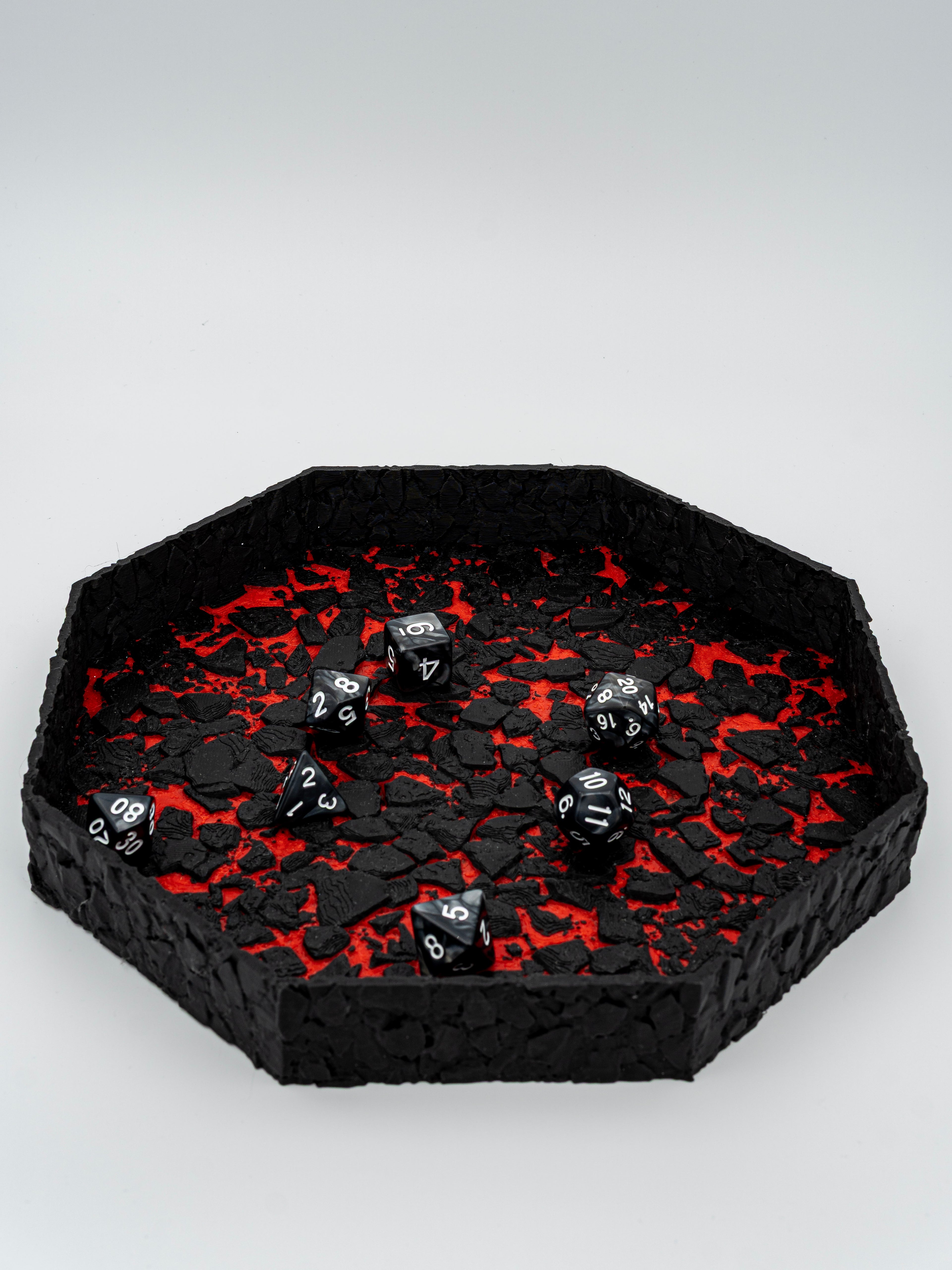 Láva dobókocka tálca