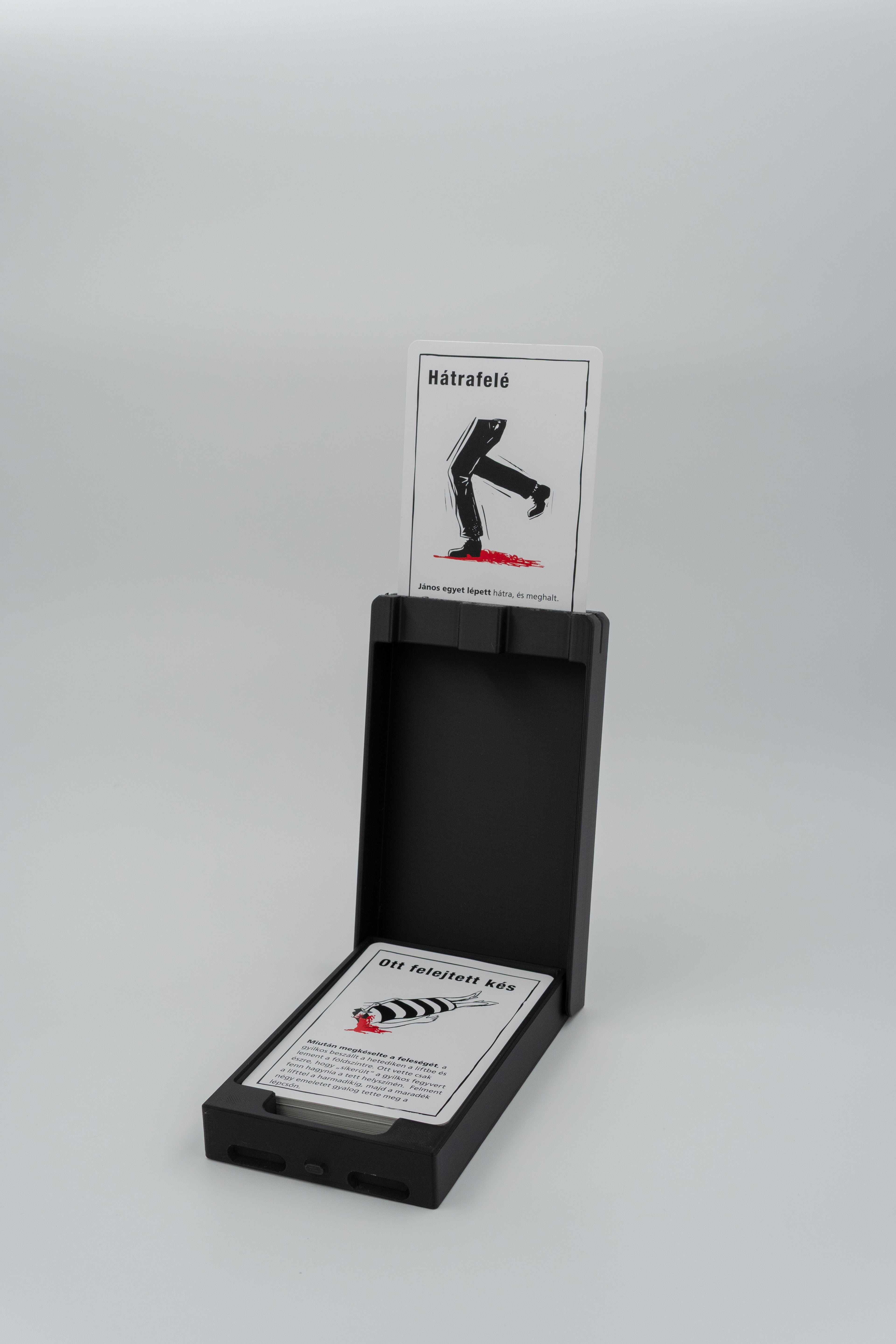 Fekete történetek társasjáték utazó doboz