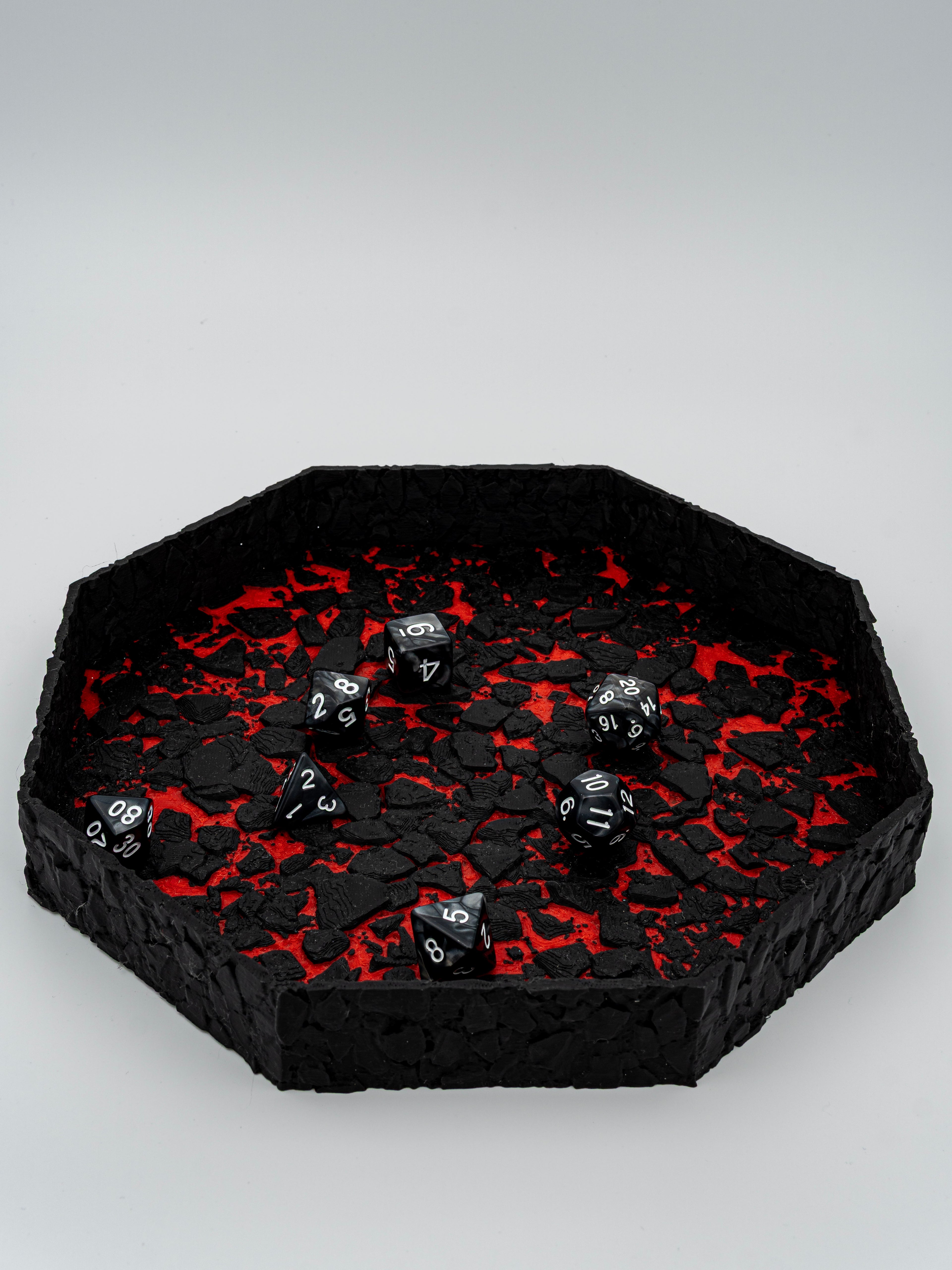 Láva dobókocka tálca