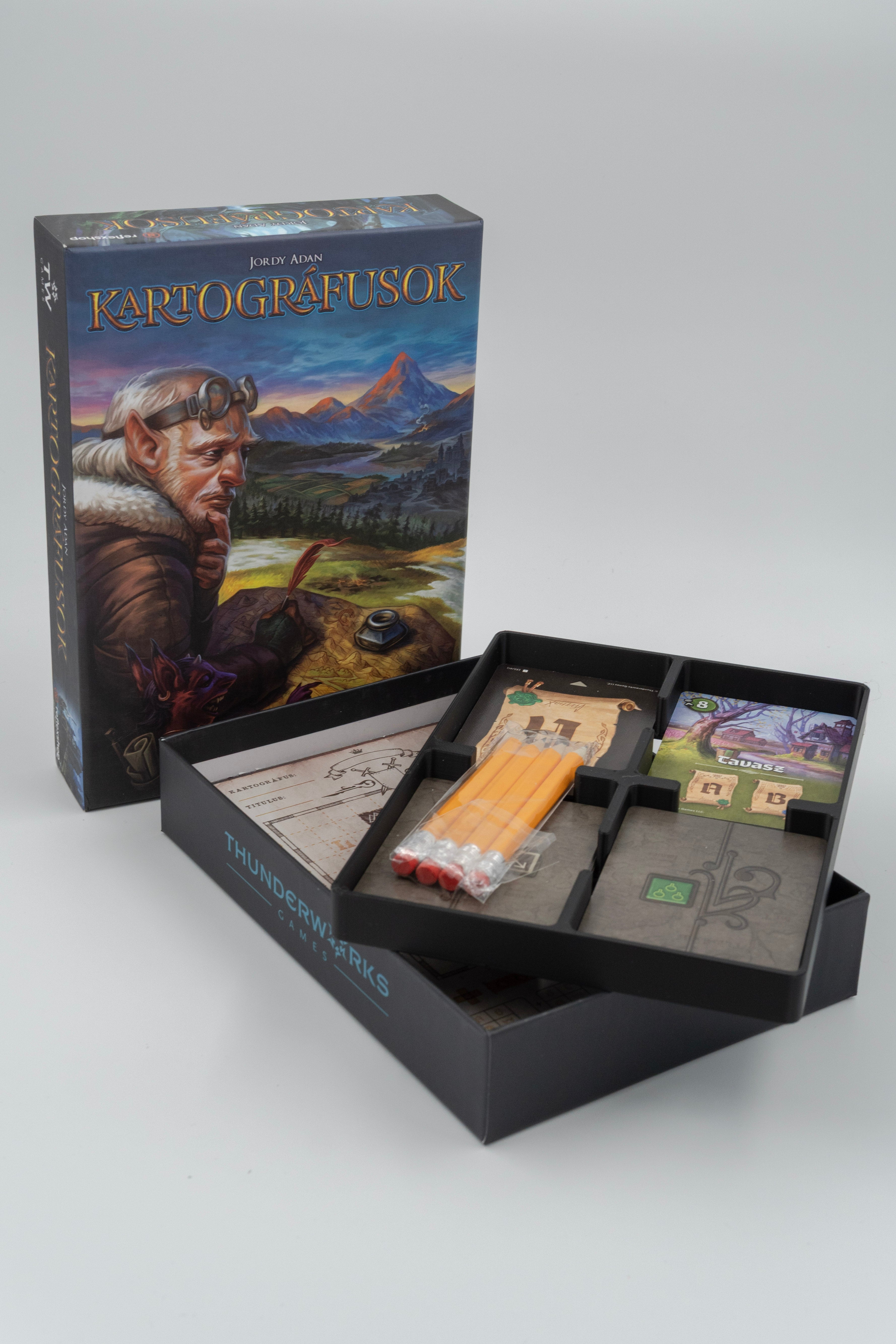 Kartográfusok társasjáték rendező