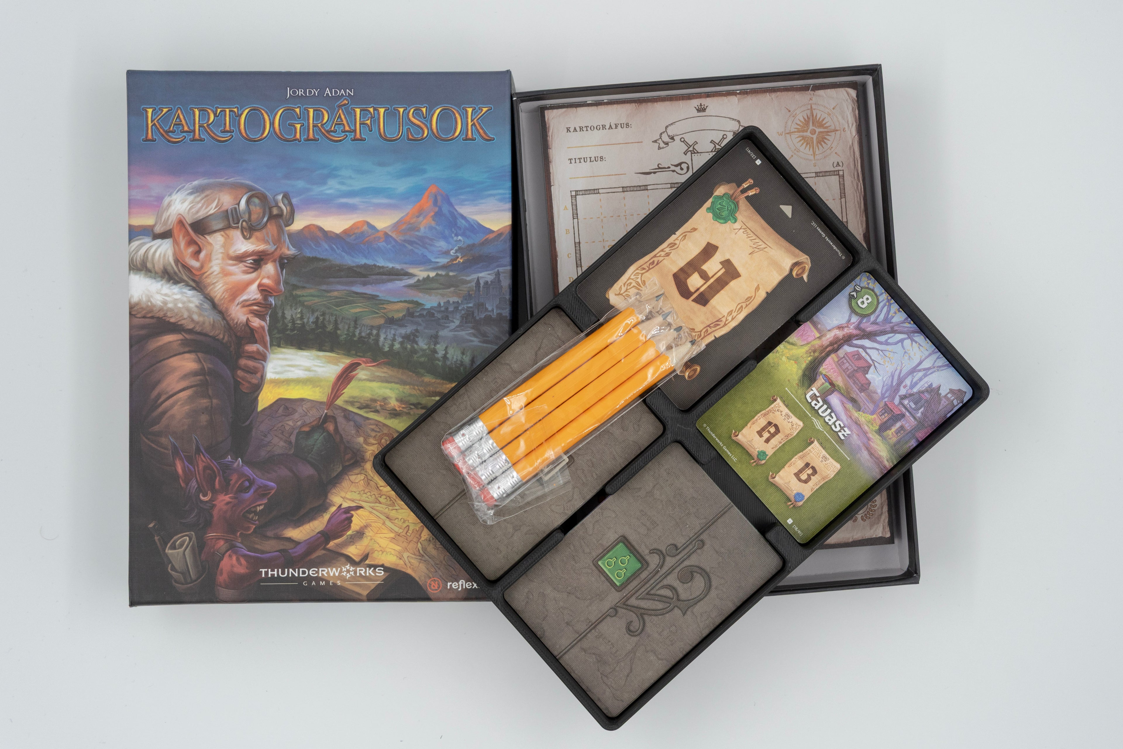 Kartográfusok társasjáték rendező