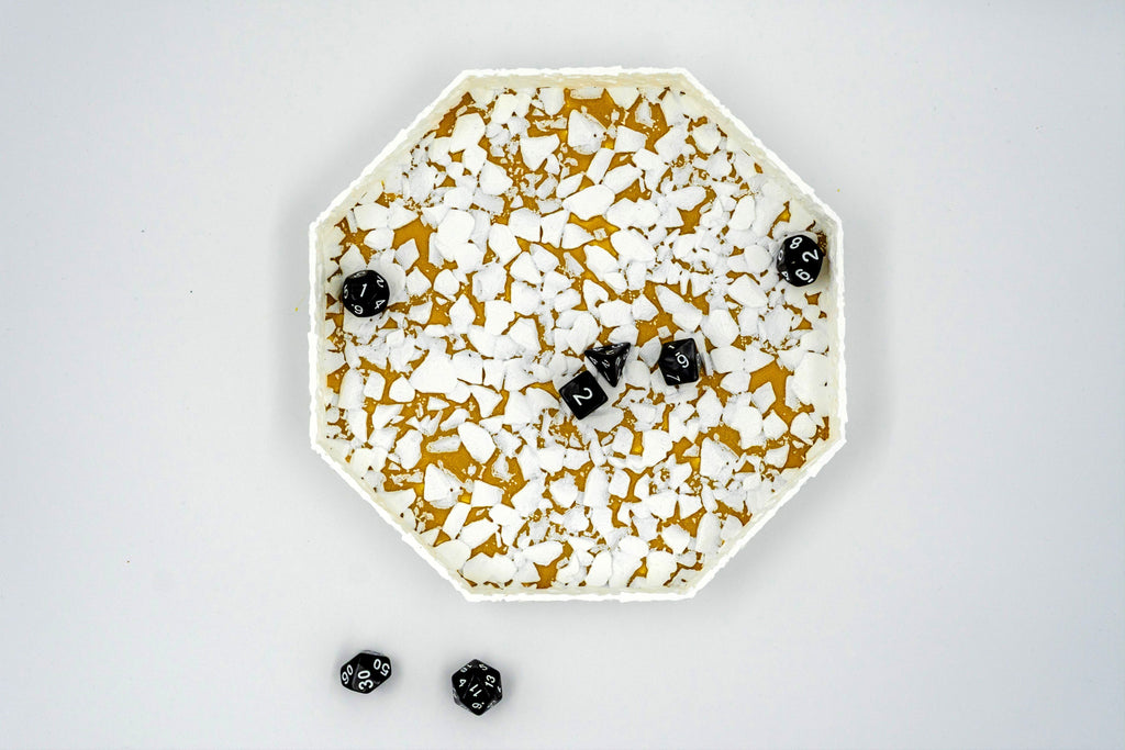 Aranybánya dobókocka tálca